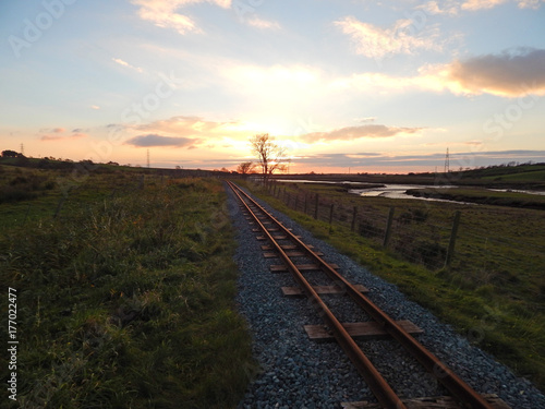 Forgotten track to the sunset