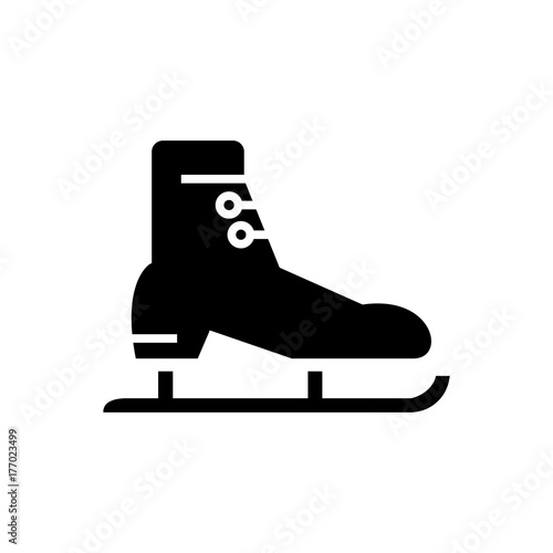 skates racing icon, illustration, vector sign on isolated background