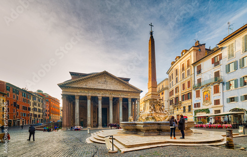 square of pantheon in Rome
