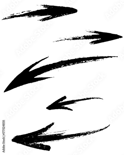 FLÈCHE PINCEAU NOIR