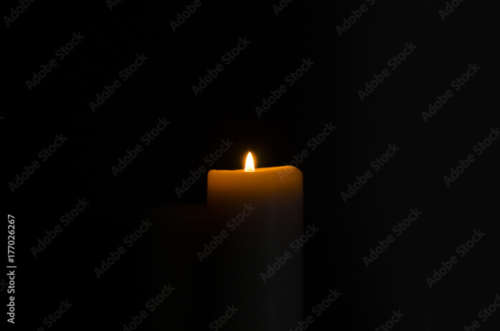 Fire Candle In Black Fire Candle In Black