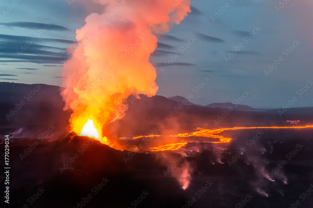 Volcanic eruption in Holuhraun - Iceland Volcanic eruption in Holuhraun - Iceland