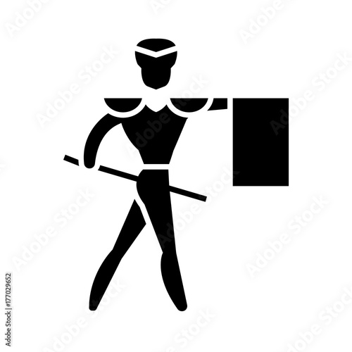 toreador - matador icon, illustration, vector sign on isolated background