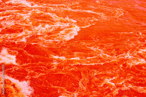 water surface , Concept sea of blood