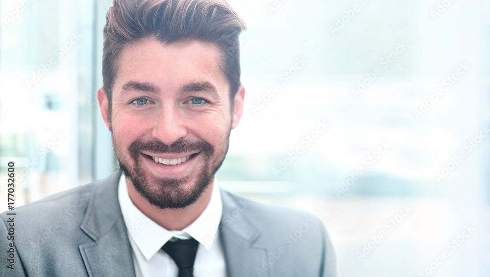 portrait of happy smiling business man, isolated on white background portrait of happy smiling business man, isolated on white background