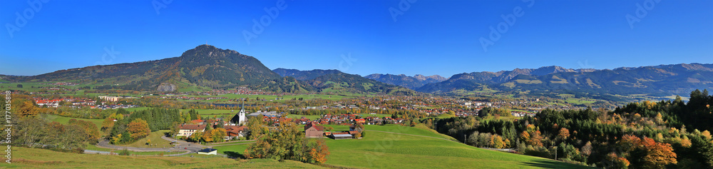 Grünten - Oberallgäu - Sonthofen - Blaichach - Panorama - Herbst - Burgberg