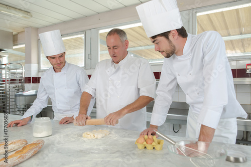 chef making a dough