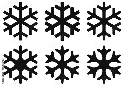 FLOCONS DE NEIGE noir