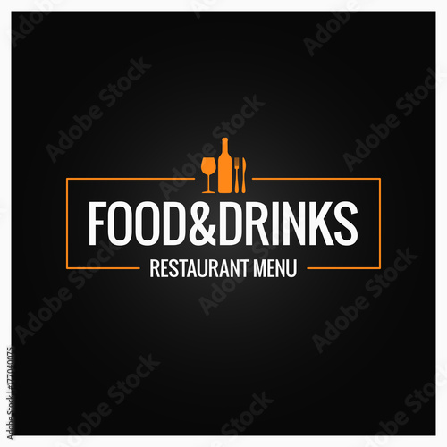 food and drink menu background
