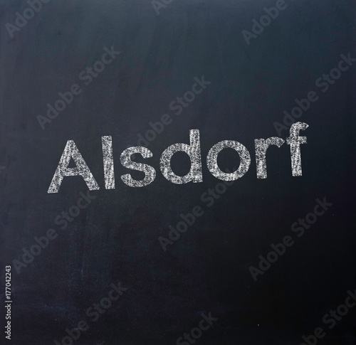 Alsdorf Stadt Tafel Schriftzug photo