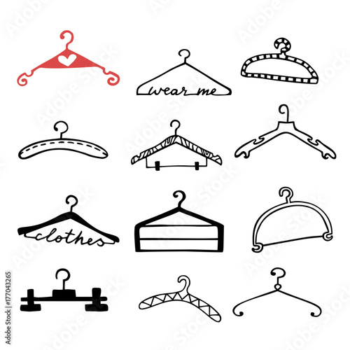 Doodle clothes hangers set