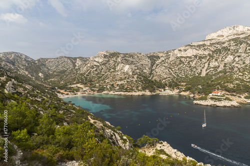 Beach in the Calanques National Park on the southern coast of France
