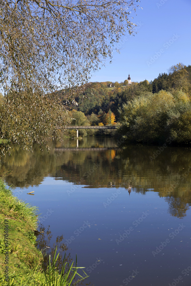 Colorful autumn sunny Landscape from the central Bohemia, Czech Republic Colorful autumn sunny Landscape from the central Bohemia, Czech Republic