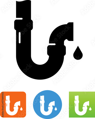 Water Pipe Icon - Illustration