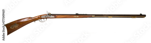 Canvastavla altes Steinschlossgewehr