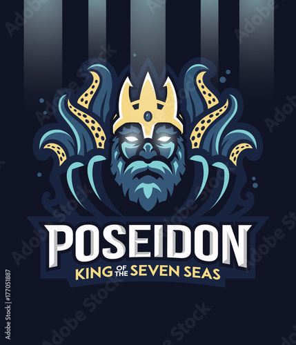 Poseidon greek god of the seven sea