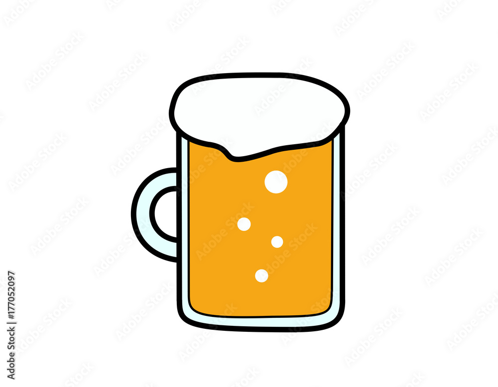 ビール(色、泡) ビール(色、泡)
