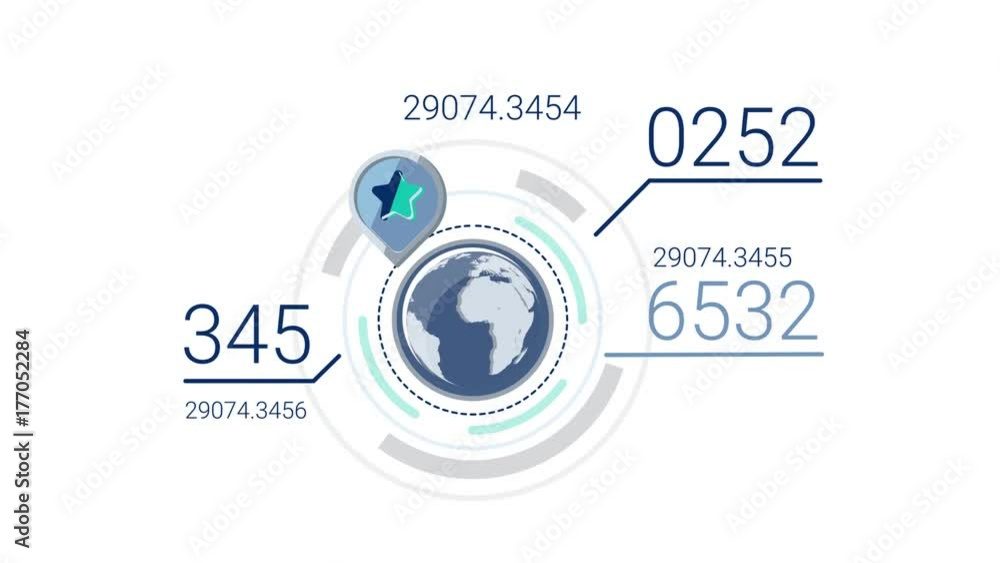 Blue Corporate Infographic Element With Alpha Channel Blue Corporate Infographic Element With Alpha Channel