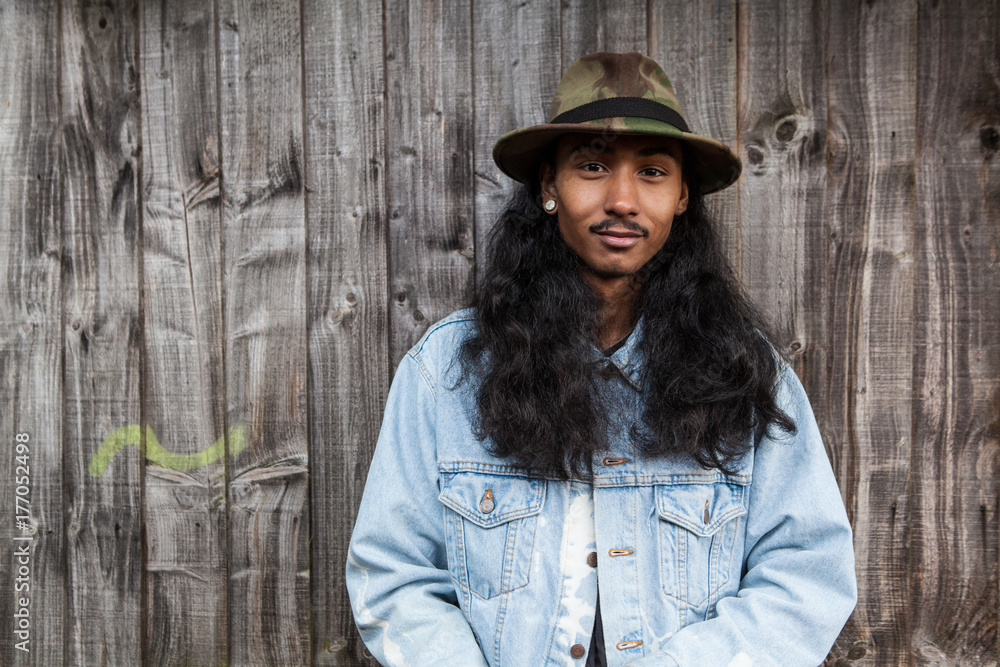 Portraits of stylish mixed race man Portraits of stylish mixed race man