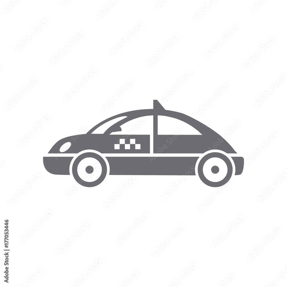 Taxi icon. Simple Set of Transport Vector Line Icons.