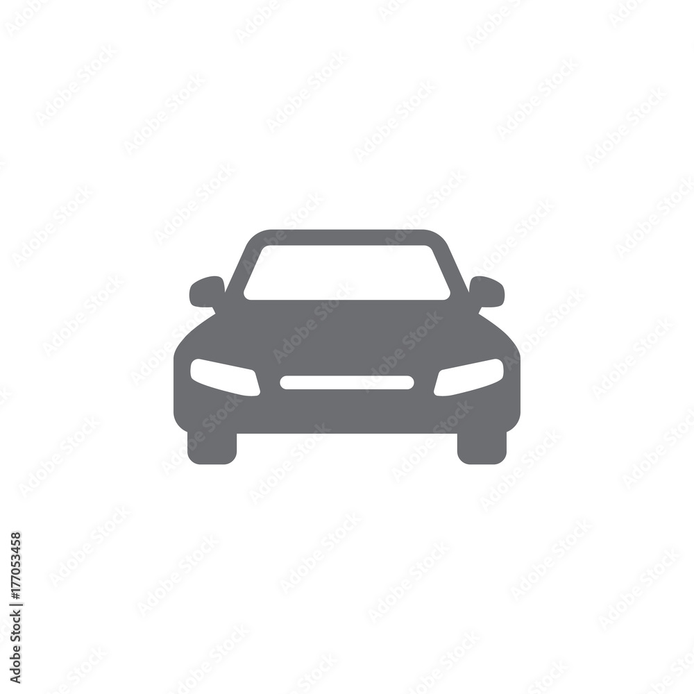 Vector car Icon. Simple Set of Transport Vector Line Icons.