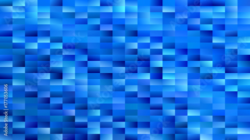 Abstract geometrical rectangle background - gradient vector mosaic graphic design from blue rectangles