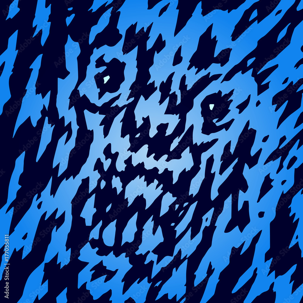 The monster is from your nightmares. Vector illustration. The monster is from your nightmares. Vector illustration.
