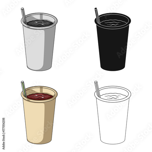 Glass, single icon in cartoon style.Glass, vector symbol stock illustration web.