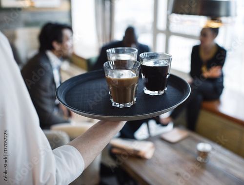Wallpaper Mural Serving coffee at cafe Torontodigital.ca