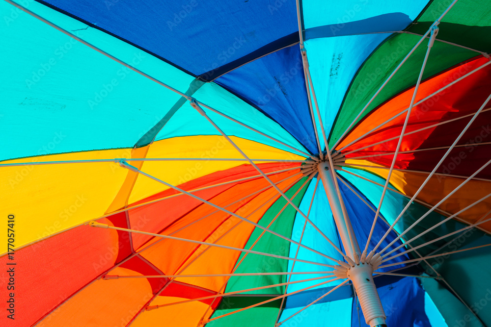 Fototapeta premium colorful umbrella close up