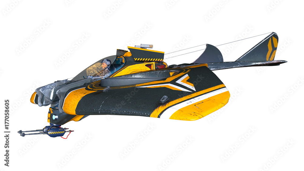 Naklejka premium 宇宙船