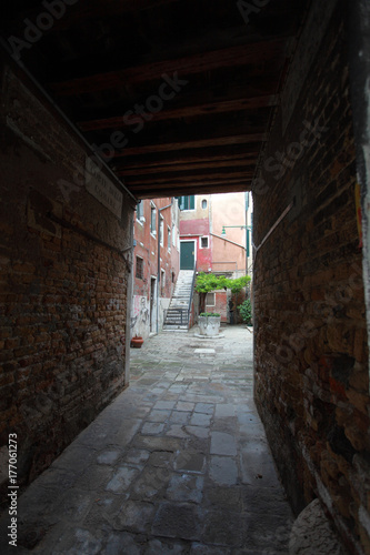 venice  buildings and inner streets d