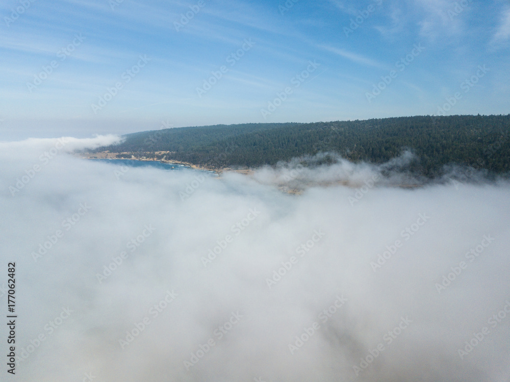 Fog Rolling Onto Northern California Coast