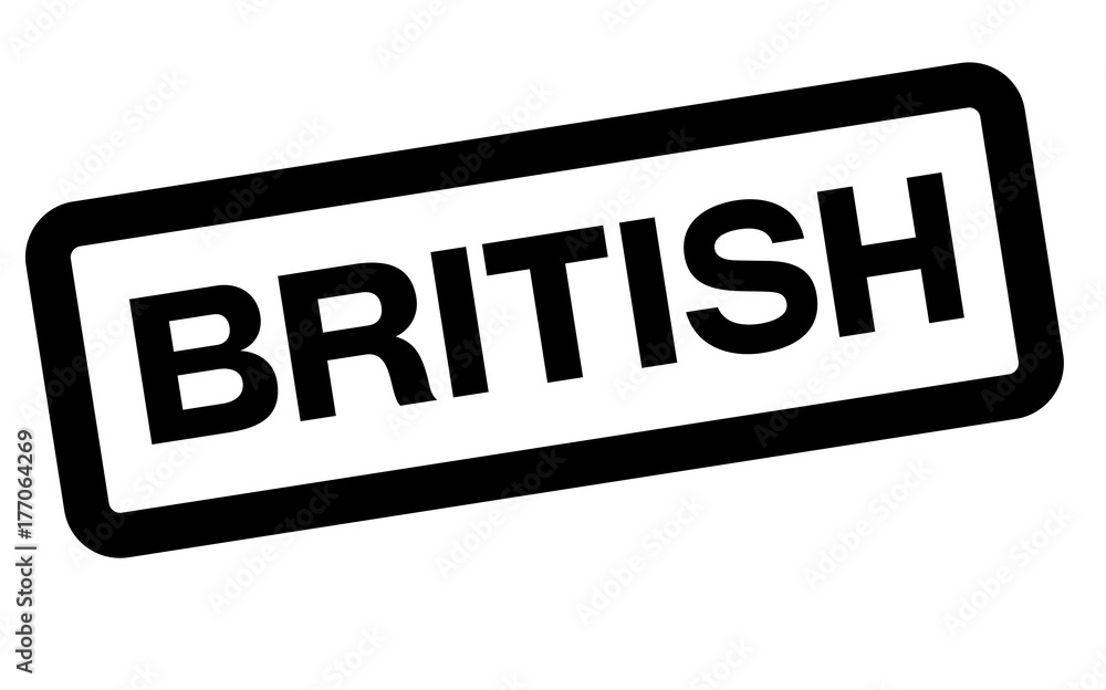 British sticker. Authentic design graphic stamp. Original series British sticker. Authentic design graphic stamp. Original series