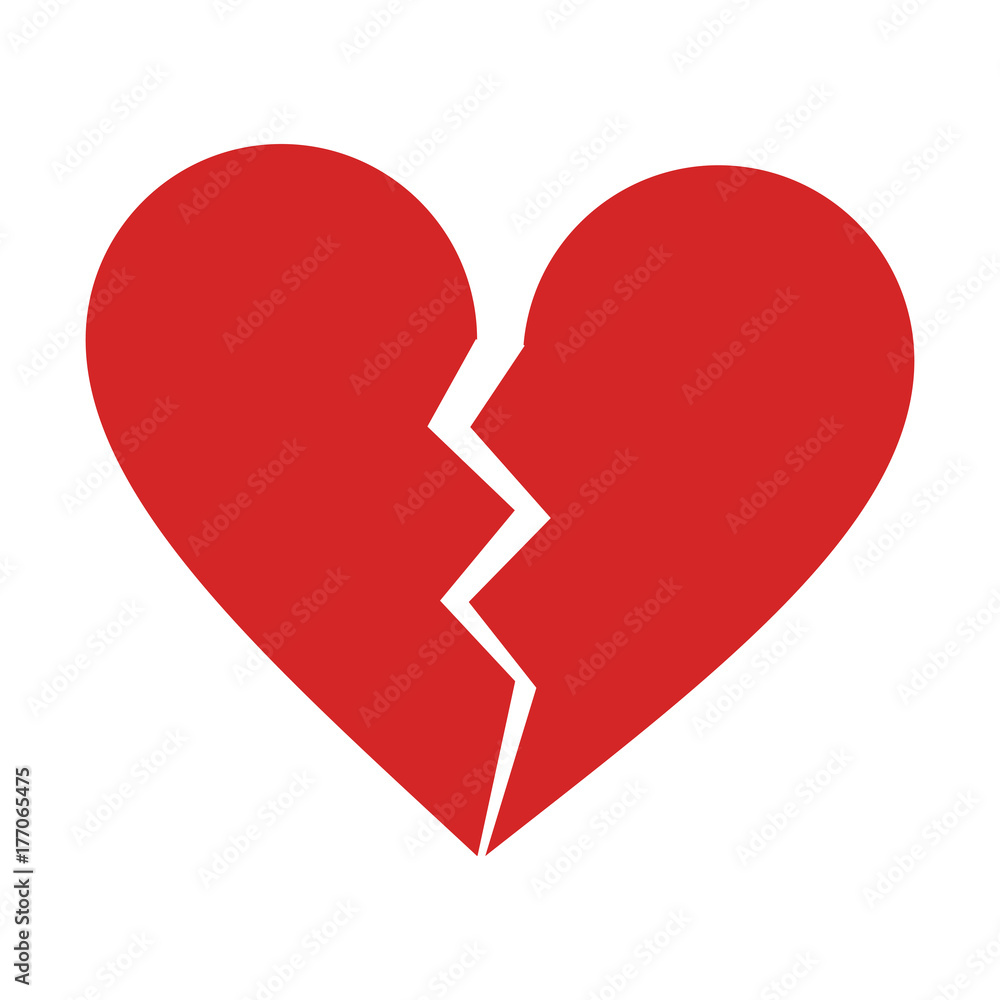 broken heart cartoon icon image vector illustration design broken heart cartoon icon image vector illustration design