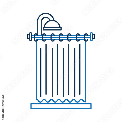 shower curtain clean interior element for bathroom