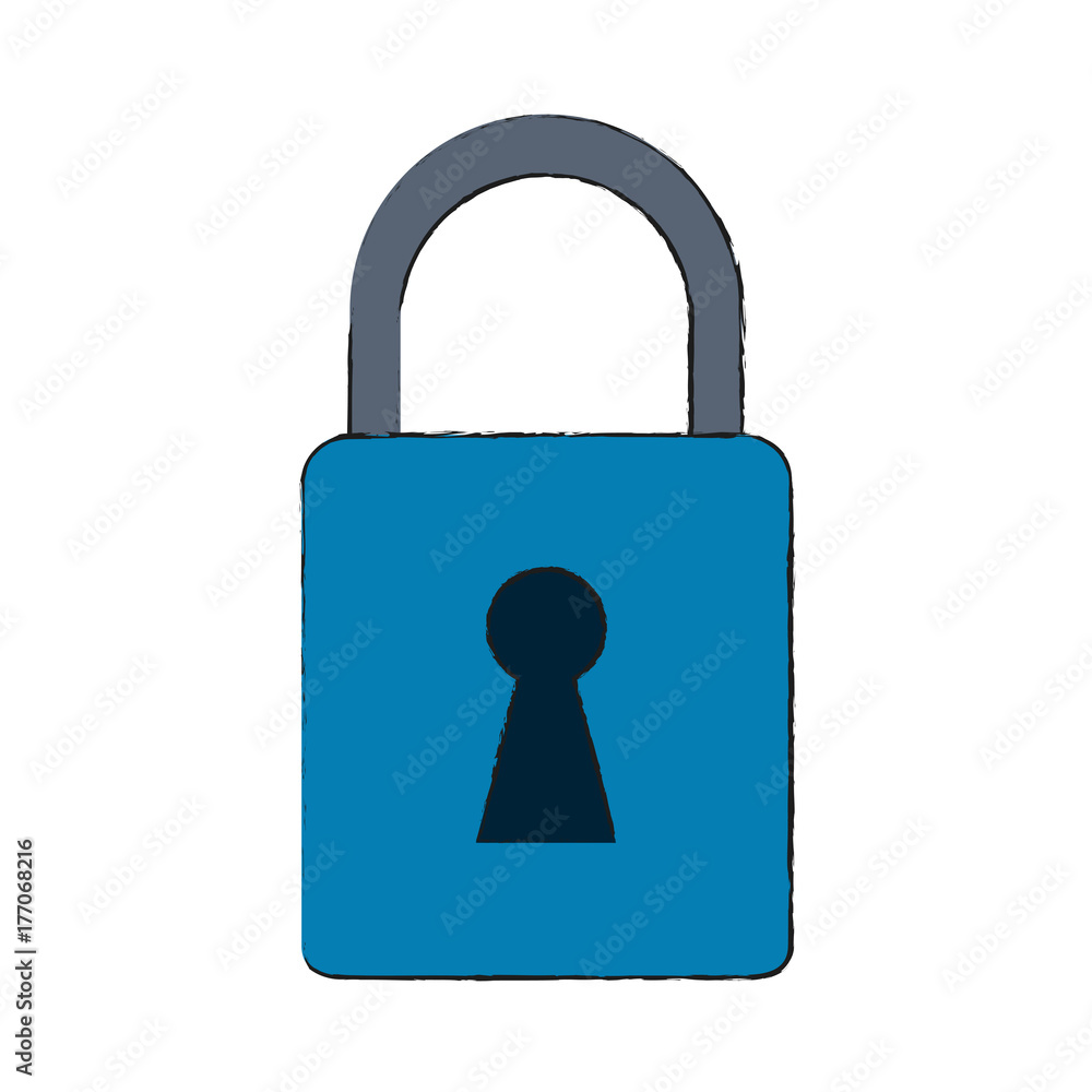 Padlock security system icon vector illustration graphic design Padlock security system icon vector illustration graphic design