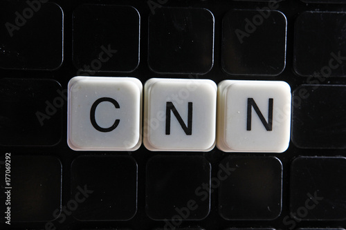 Принти на полотні Cnn text word crossword