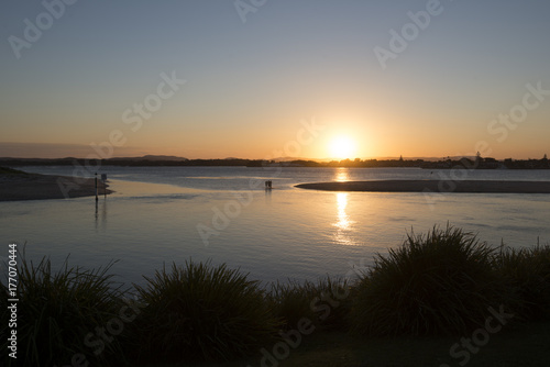 Stranded Sunset on water Forster Australia