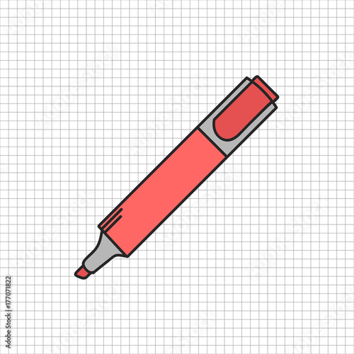 Vector of stationery doodle style