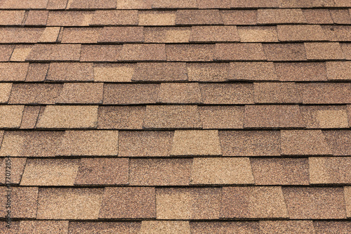 Brown tile roof  background.