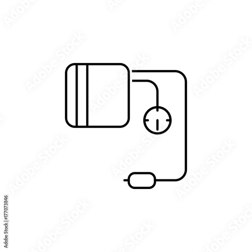 contour medical mechanical tonometer icon for arterial pressure measuring icon