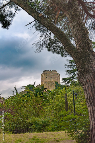 Zaganos Tower in the ancient fortress of Rumeli Hisari. Istanbul. Turkey photo