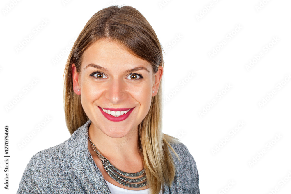 Charming young woman portrait
