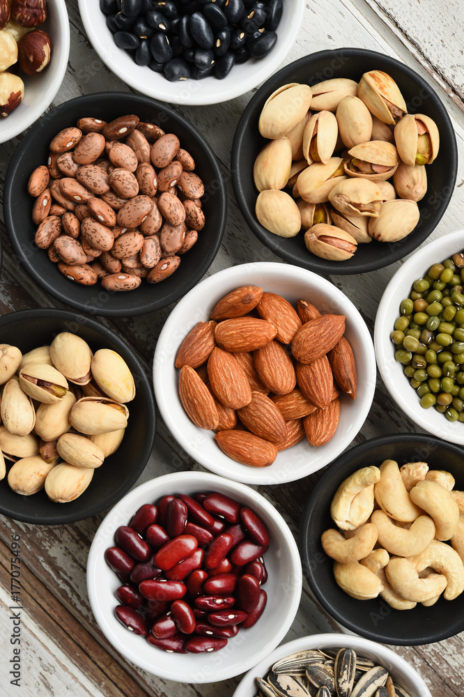 collection of different legumes for background collection of different legumes for background