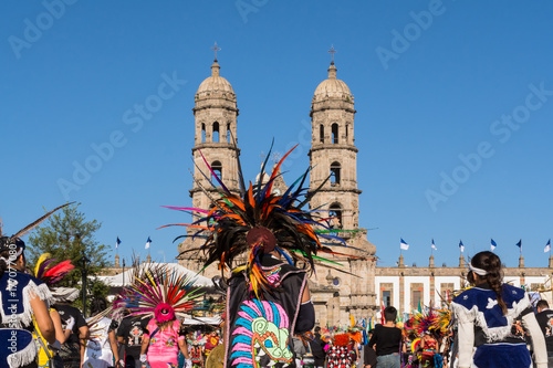 Danzantes en la Basílica de Zapopan festejan a la Virgen. photo