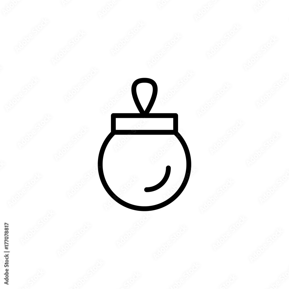 Obraz premium Christmas flat icon.