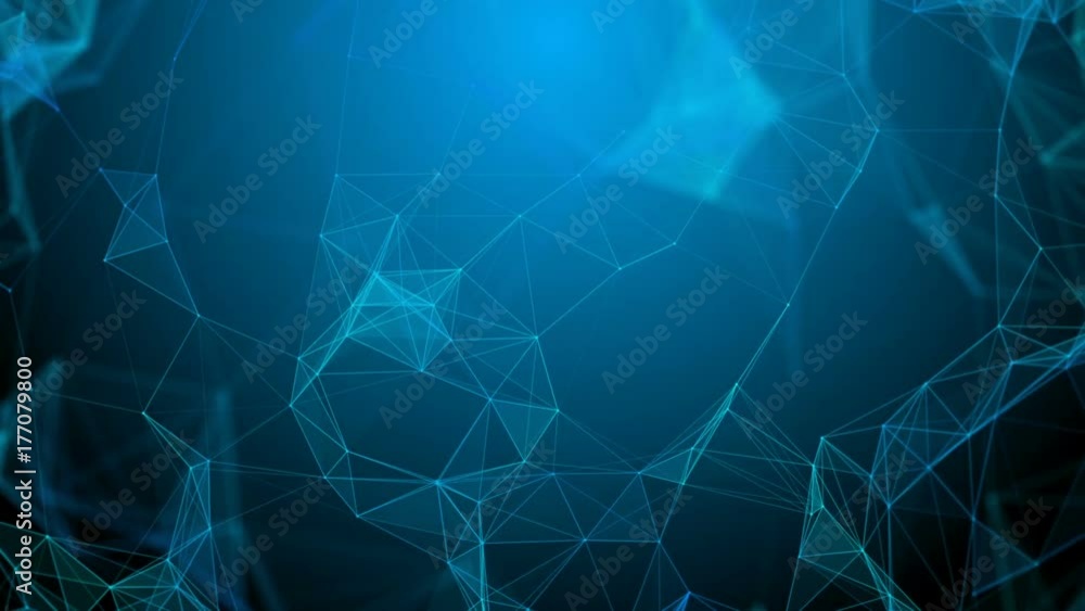 Plexus fantasy abstract technology. Abstract geometric background with moving lines, dots and triangles. Science, medicine and technology. Loop animations. Plexus fantasy abstract technology. Abstract geometric background with moving lines, dots and triangles. Science, medicine and technology. Loop animations.
