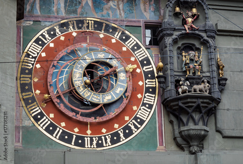 Astronomical clock at Bern town square, Switzerland.