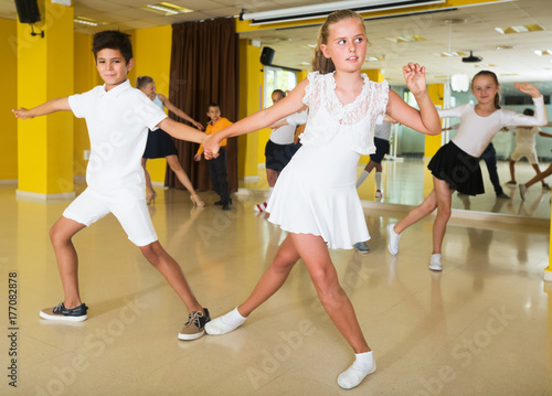 Children in dance studio